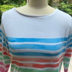 Multi Color stripped Talbots tee